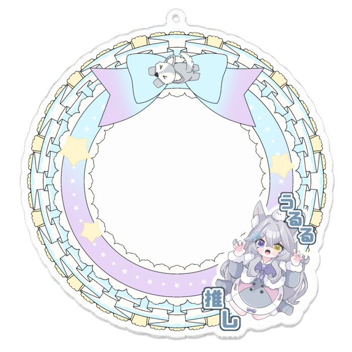 アクリルキーホルダー - 100 x 100 (mm)