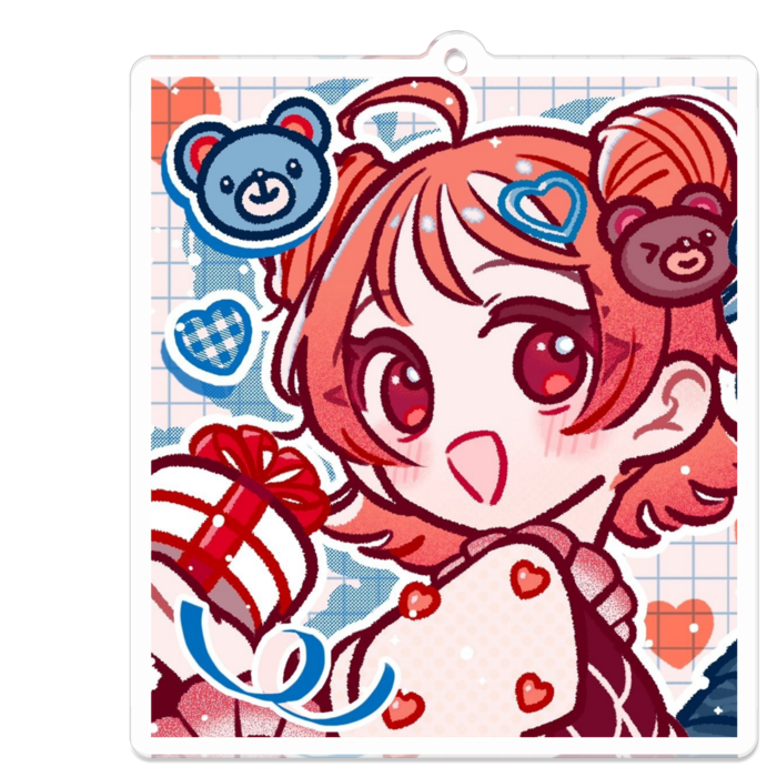 アクリルキーホルダー - 70 x 70 (mm)