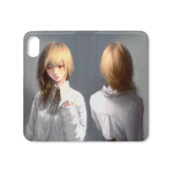 手帳型iPhoneケース(ベルトなし) - iPhone XS / X - ストラップ穴 なし