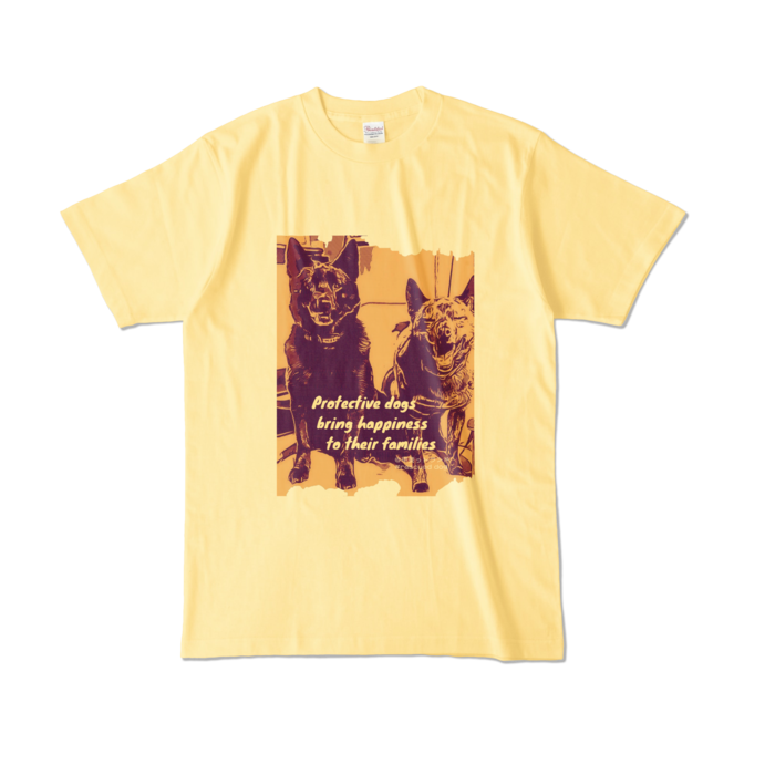 カラーTシャツ - L - ライトイエロー (淡色)