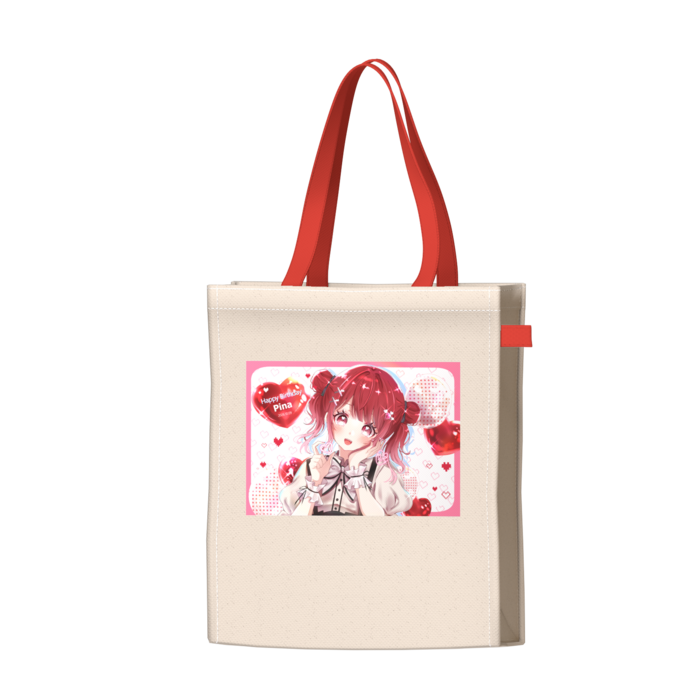 ツートンカラーバッグ - レッド - W34 × H41 × D14cm
