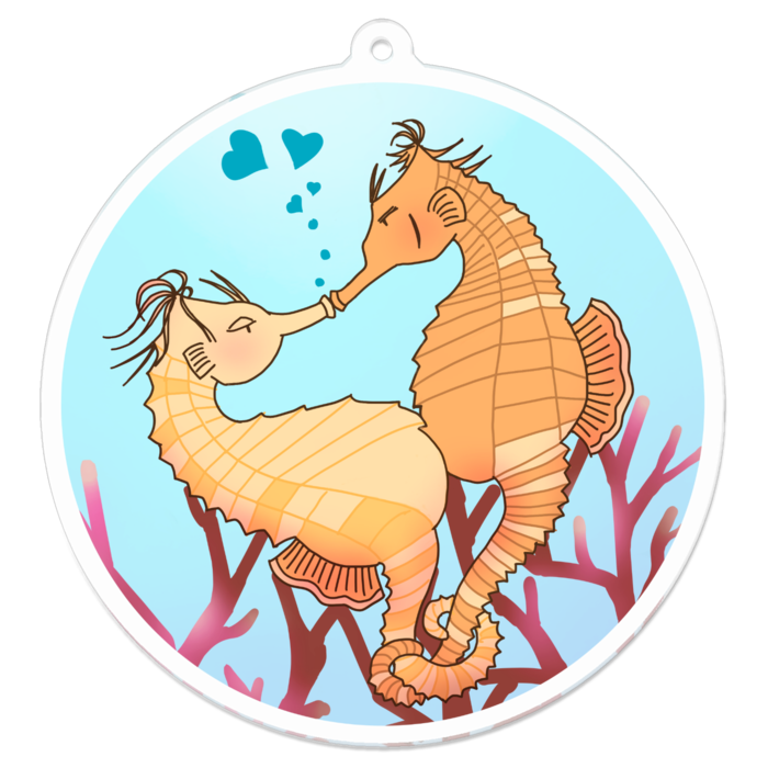 アクリルキーホルダー（コーティング） - 70 x 70 (mm)