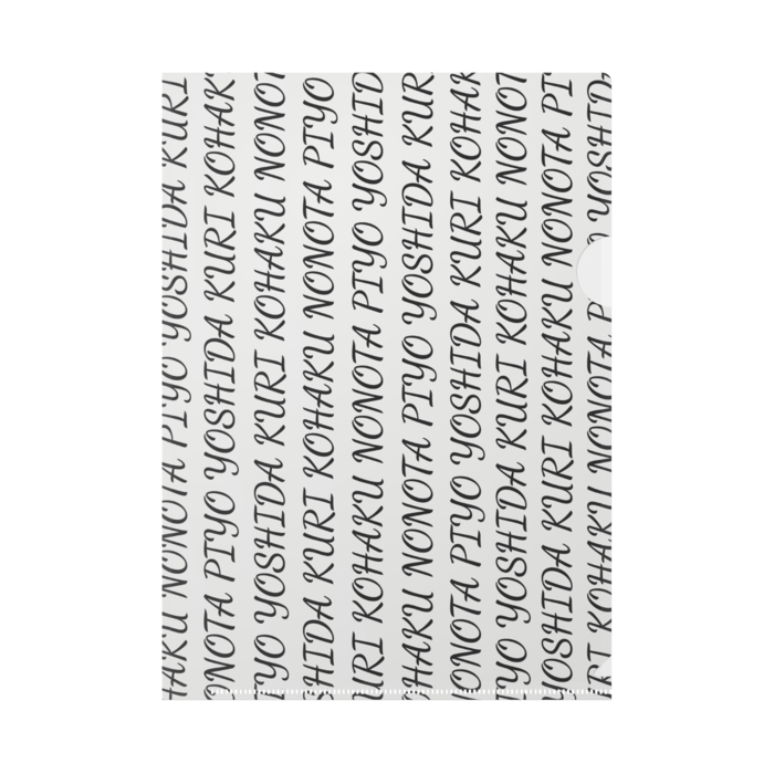 クリアファイル - B5