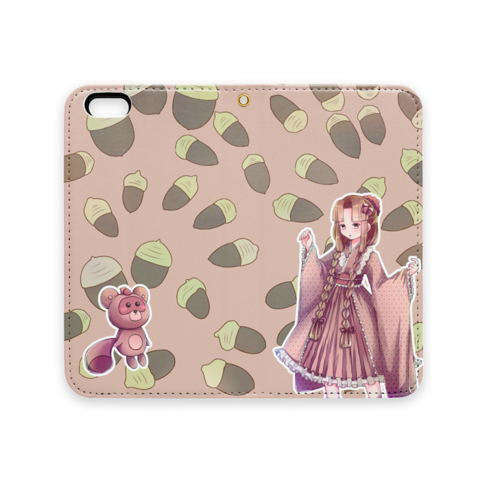 手帳型iPhoneケース(ベルトなし) - iPhone 6 / 6s - ストラップ穴 あり