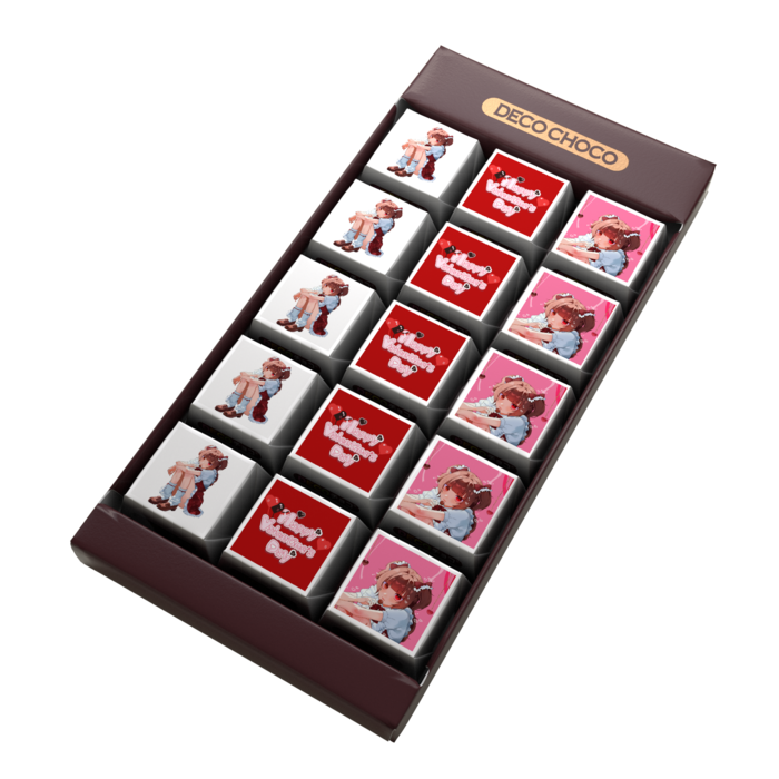 DECOチョコ - 列ごとにデザイン