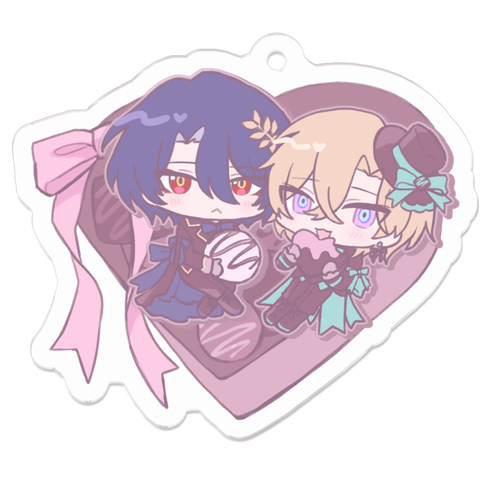 アクリルキーホルダー - 50 x 50 (mm)