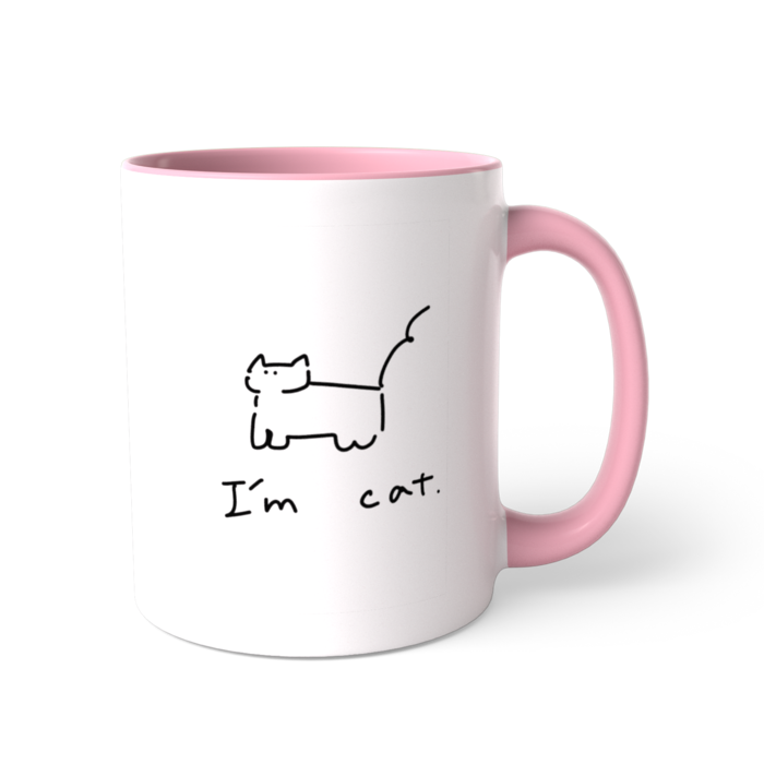 ツートンカラーマグカップ - 直径 8.2cm / 高さ 9.5cm