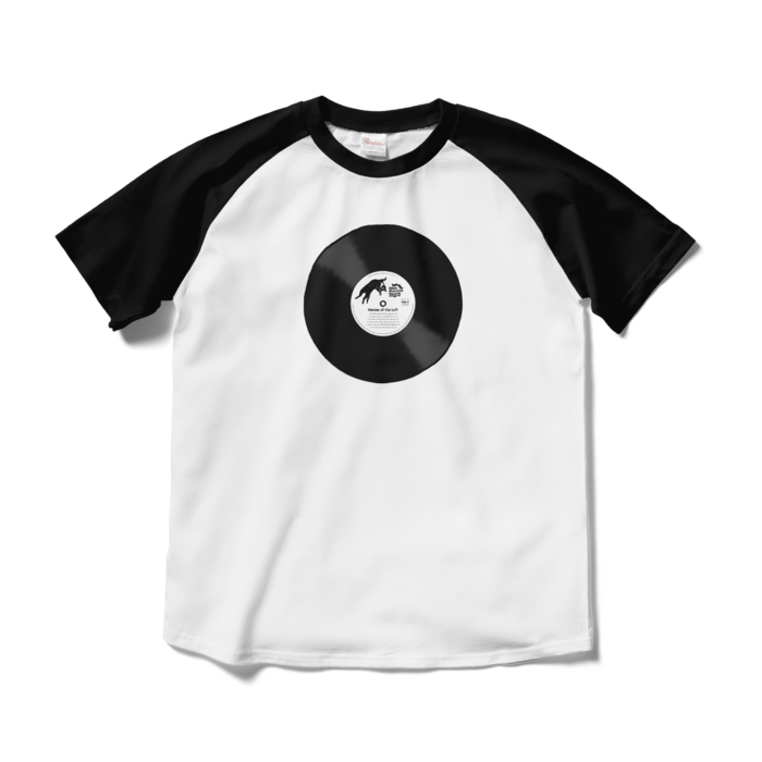 ラグランTシャツ - M - ホワイト×ブラック