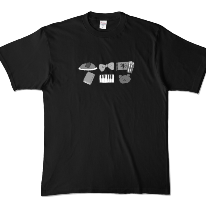 カラーTシャツ - XL - ブラック (濃色)(1)
