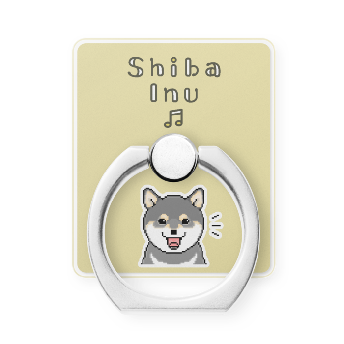 [イエロー] 柴犬スマホリング/[Yellow] Shiba Inu Phone Ring