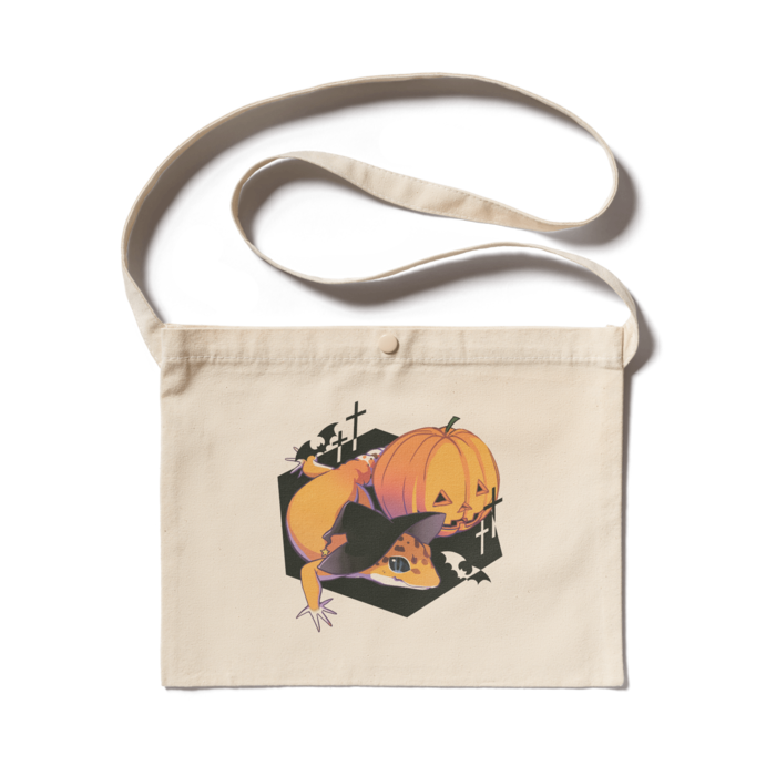 ハロウィン🎃サコッシュ(レオパ/タンジェリン)
