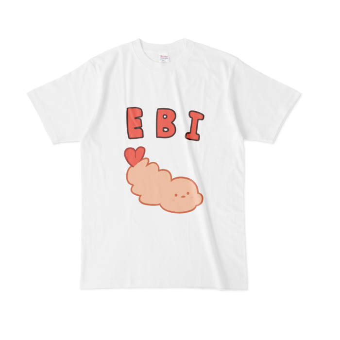 えびTシャツ - L - 白