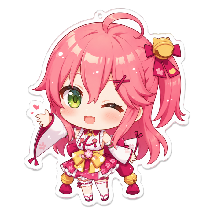 アクリルキーホルダー - 100 x 100 (mm)