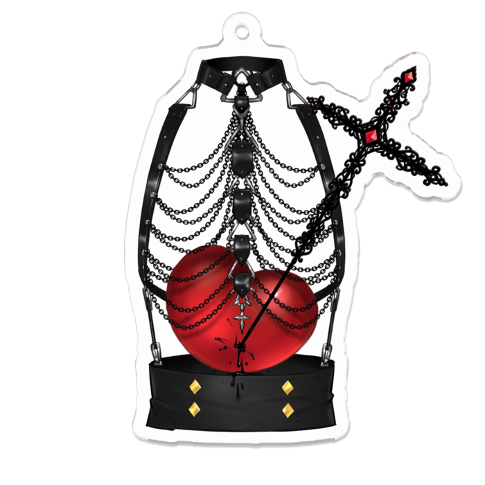 アクリルキーホルダー - 70 x 70 (mm)