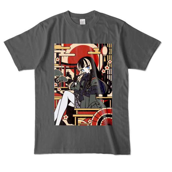 カラーTシャツ - L - チャコール （濃色）