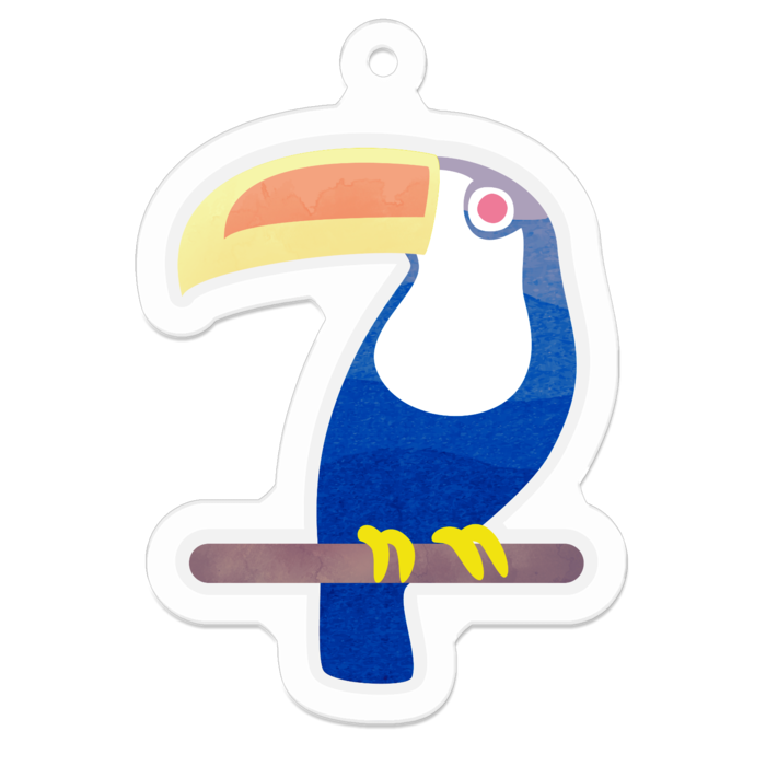 アクリルキーホルダー - 50 x 50 (mm)