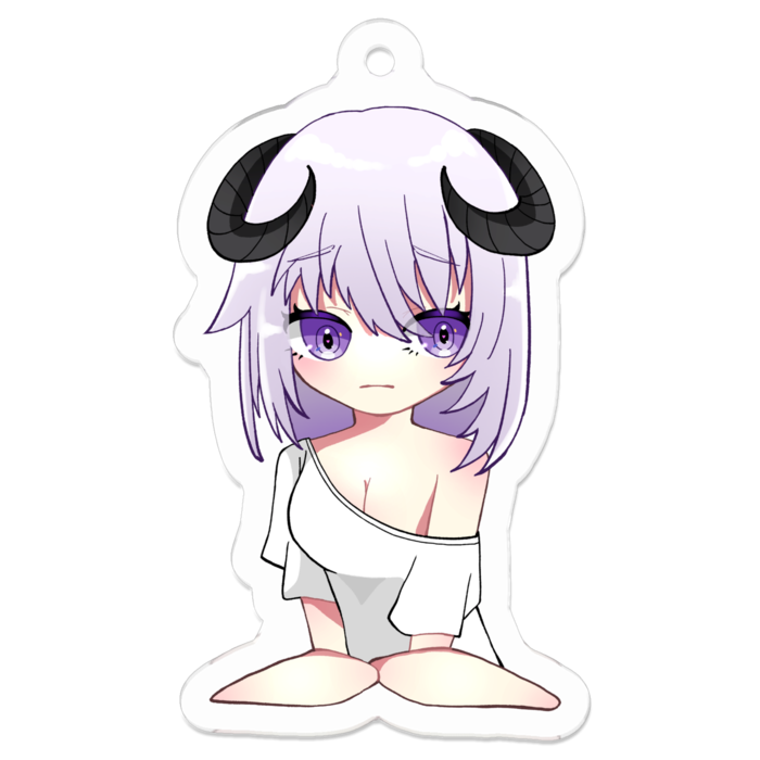 ぺたん座りVer.アクキー - 50 x 50 (mm)