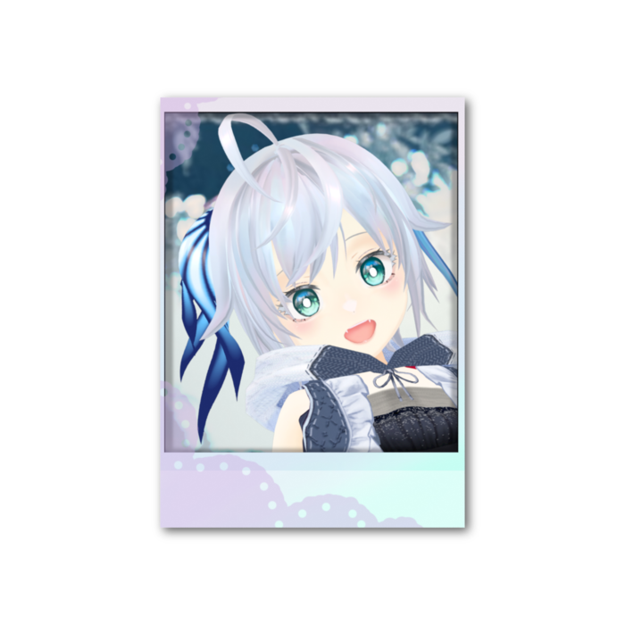 チェキ風カード - デコレーションと裏のみ