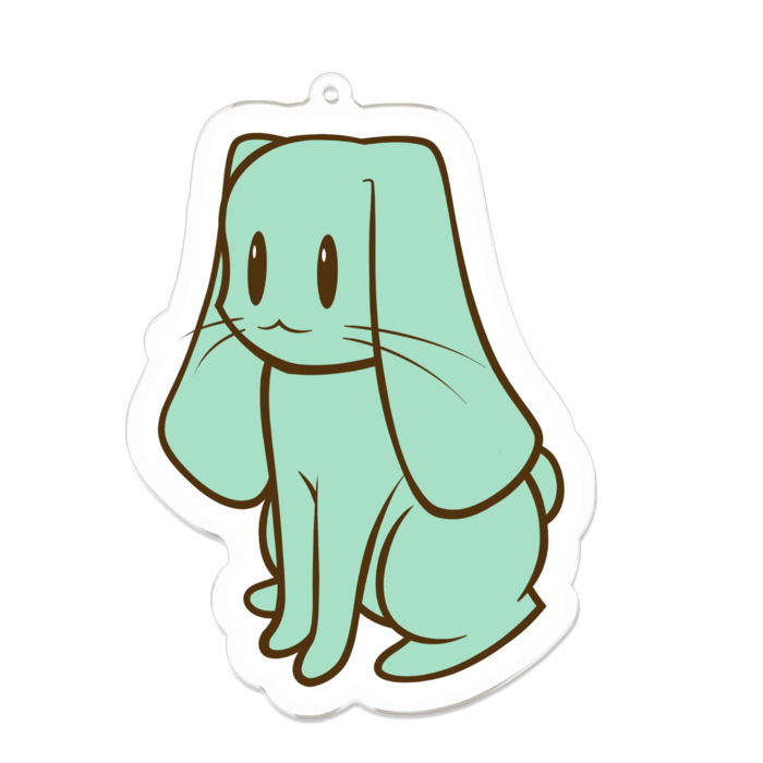 特大な翡翠くん - 100 x 100 (mm)