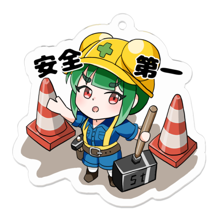 アクリルキーホルダー - 50 x 50 (mm)