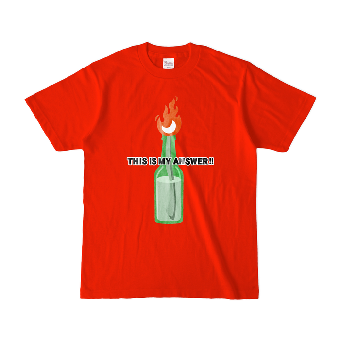 カラーTシャツ(濃色) - S - レッド