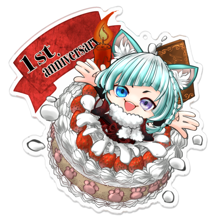 アクリルキーホルダー - 100 x 100 (mm)