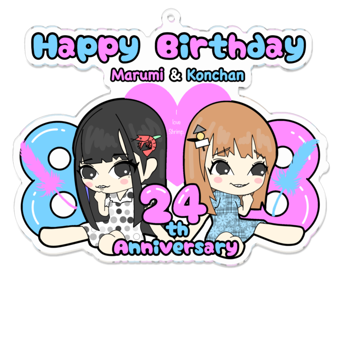 アクリルキーホルダー - 100 x 100 (mm)