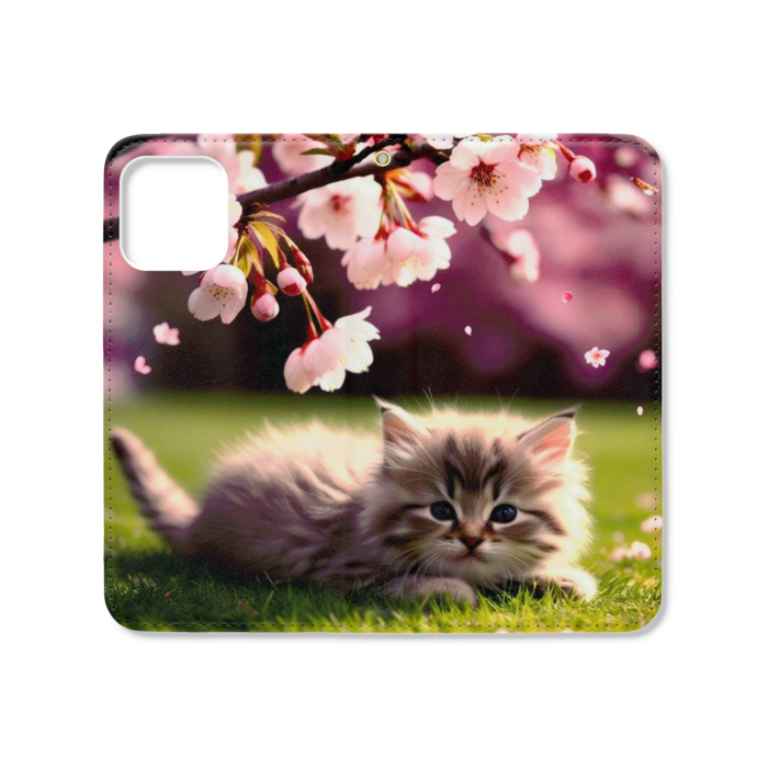 手帳型iPhoneケース（ベルトなし） - iPhone12 / 12 Pro - ストラップ穴 あり