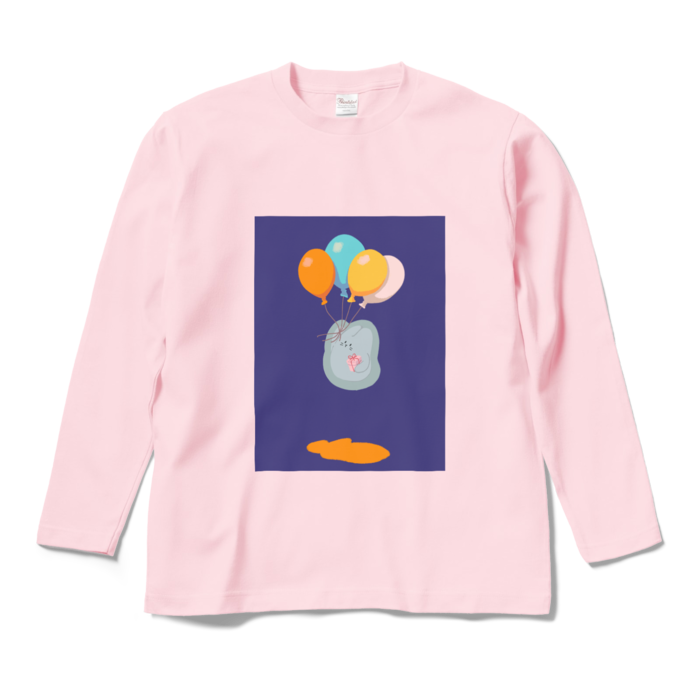 ロングスリーブTシャツ - M - ライトピンク