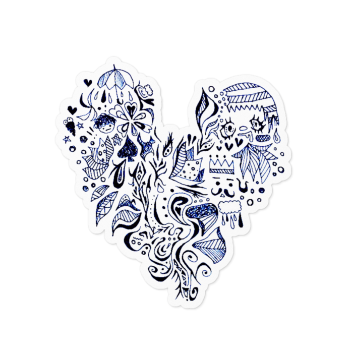 ステッカー - 100 x 100 (mm)