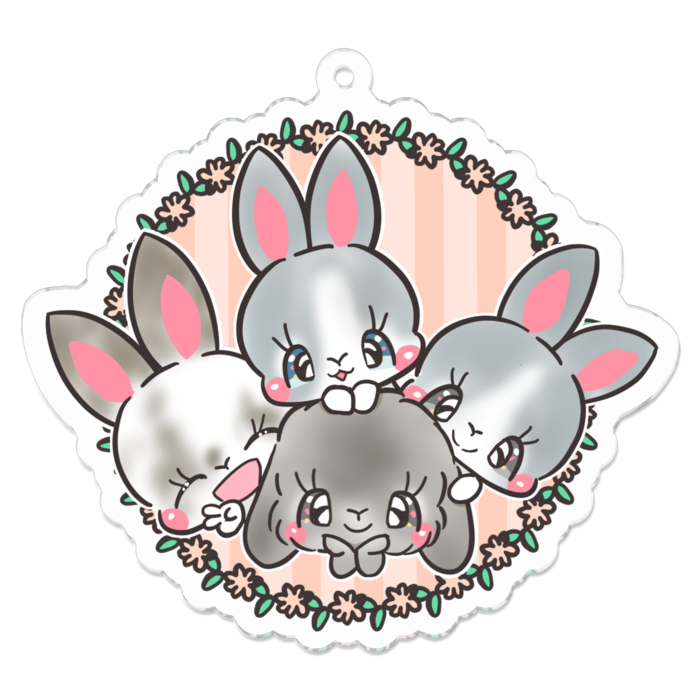 アクリルキーホルダー - 70 x 70 (mm)