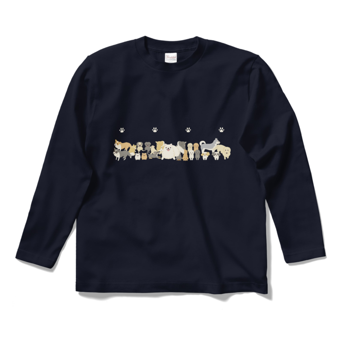 ロングスリーブTシャツ　紺　S