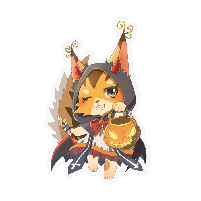 透明ステッカー - 100 × 100 (mm)