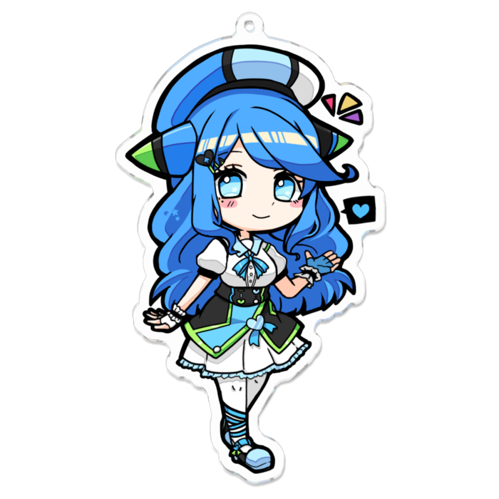 アクリルキーホルダー（コーティング） - 100 x 100 (mm)