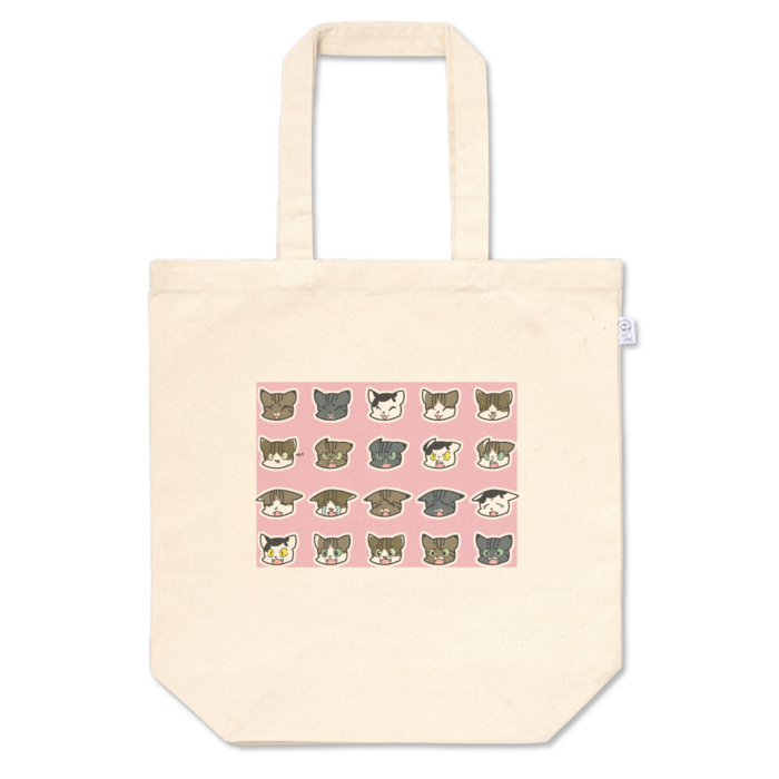 面積小(瓜猫トートバッグ・ピンク