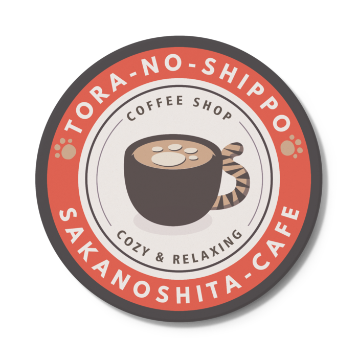 コースター ロゴ オレンジ