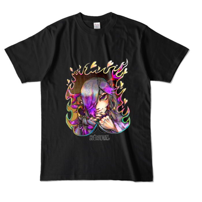 カラーTシャツ前デザインL