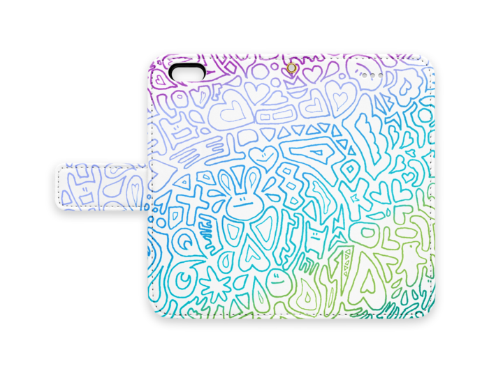 手帳型iPhoneケース - iPhone 6 / 6s - ストラップ穴 あり