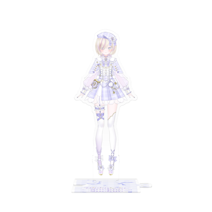 ⑥ショート(ケープ・帽子あり)/台座：パープルブルー