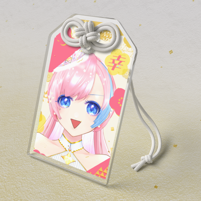アクリルお守り - 50 × 80mm