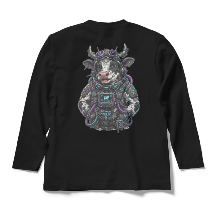 ロングスリーブTシャツ - M - ブラック(1)