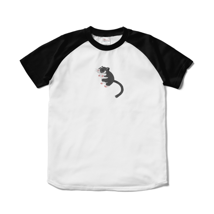 ラグランTシャツ - S - ホワイト×ブラック