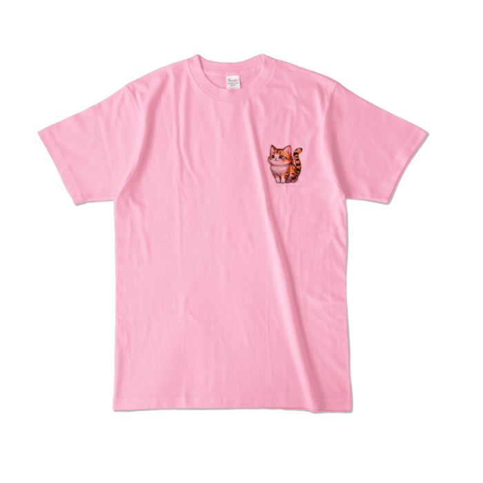 カラーTシャツ - L - ピーチ (淡色)