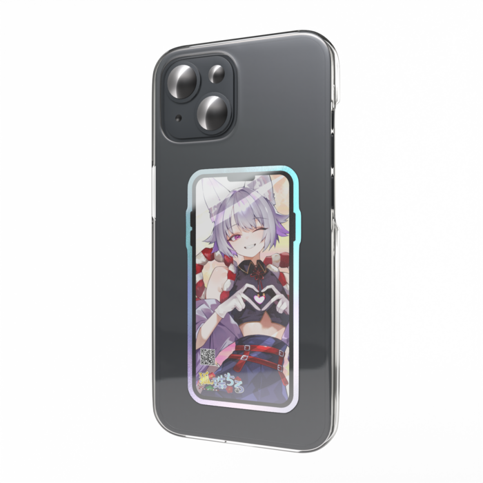 オーロラスマホステッカー - 縦