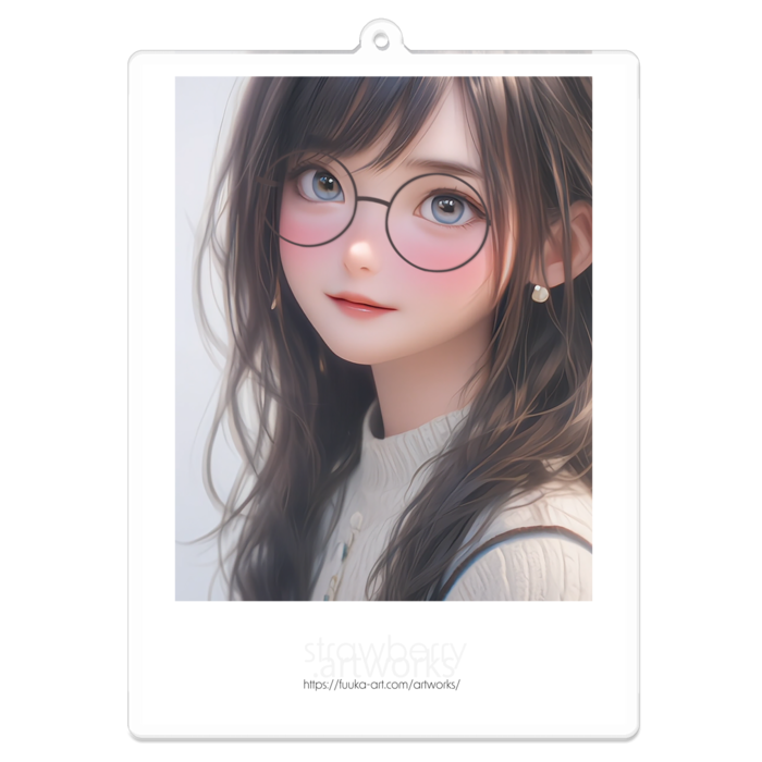 アクリルキーホルダー（コーティング） - 100 x 100 (mm)