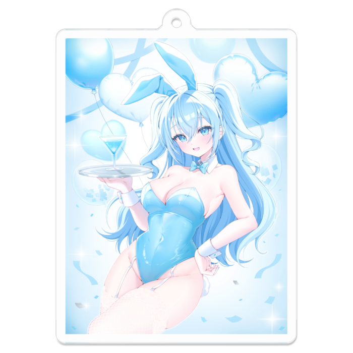 アクリルキーホルダー（コーティング） - 70 x 70 (mm)