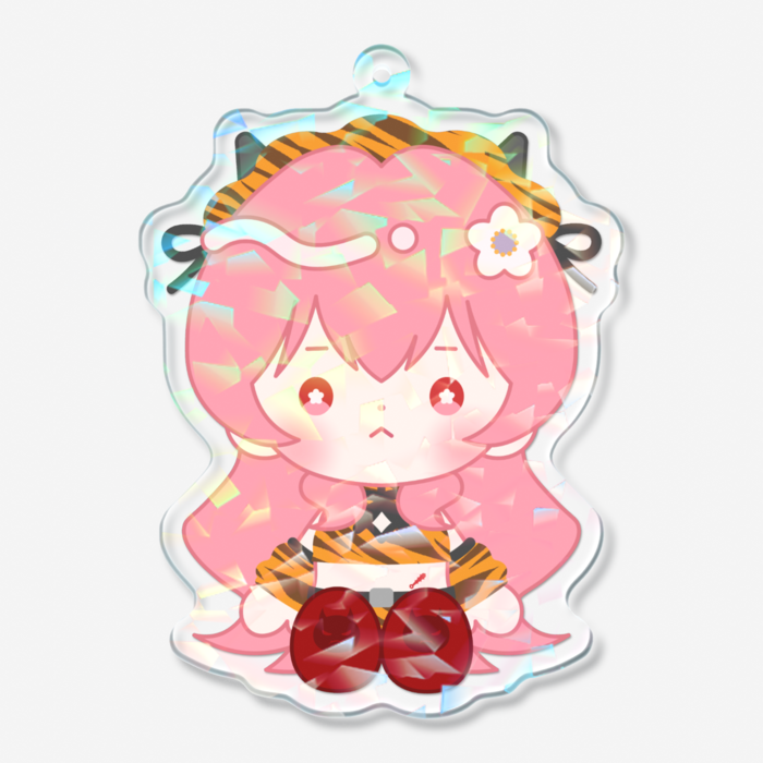 ホログラムアクリルキーホルダー - 70 × 70mm