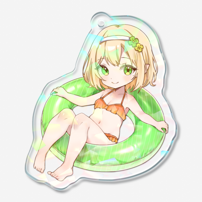 ホログラムアクリルキーホルダー - 50 × 50mm