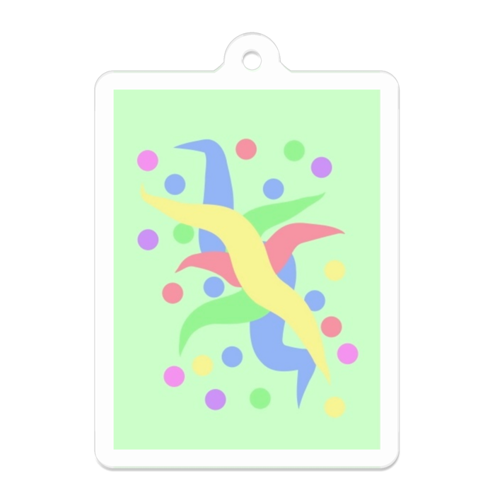 アクリルキーホルダー - 50 x 50 (mm)