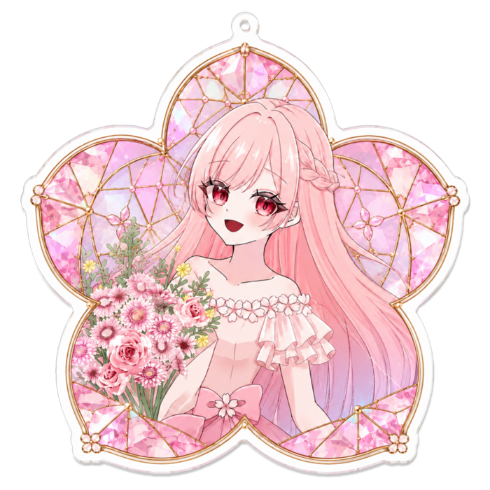 アクリルキーホルダー - 100 x 100 (mm)